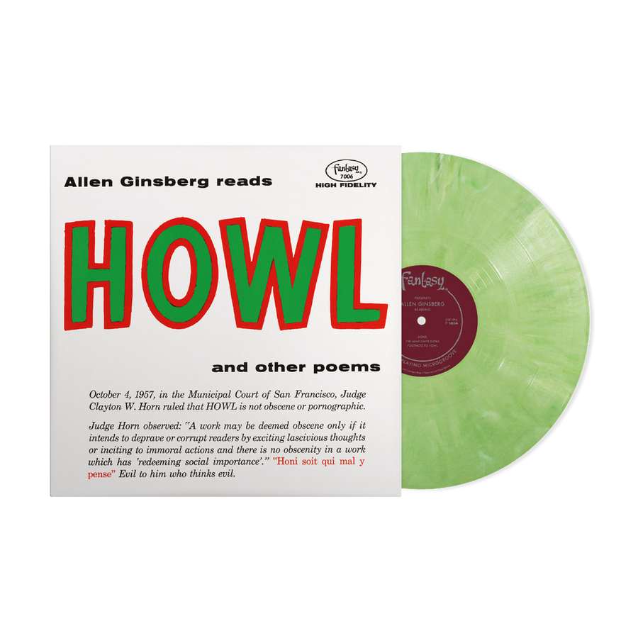 the album cover for Allen Ginsberg - Howl And Other Poems [Eco-friendly Green Blend]