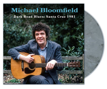 the album cover for Mike Bloomfield - Dark Road Blues: Santa Cruz 1981 [Indie Exclusive Graphite Splatter]