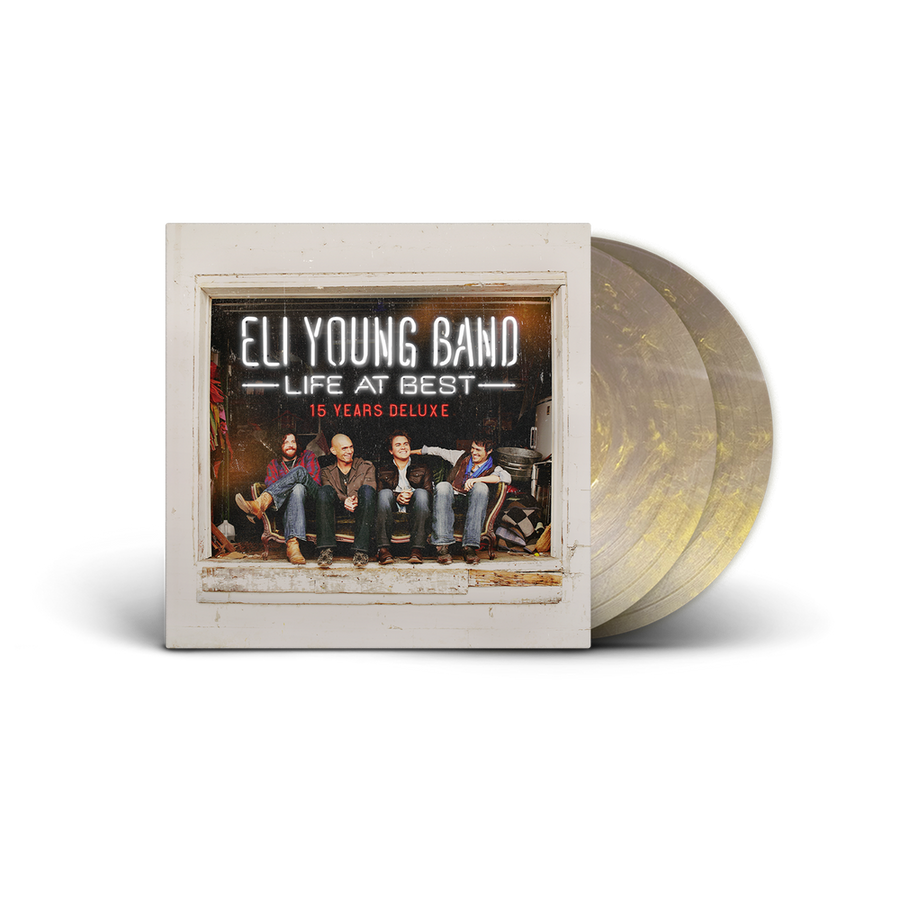 the album cover for Eli Young Band - Life At Best - 15 Years Deluxe [Gold Dust Swirl]