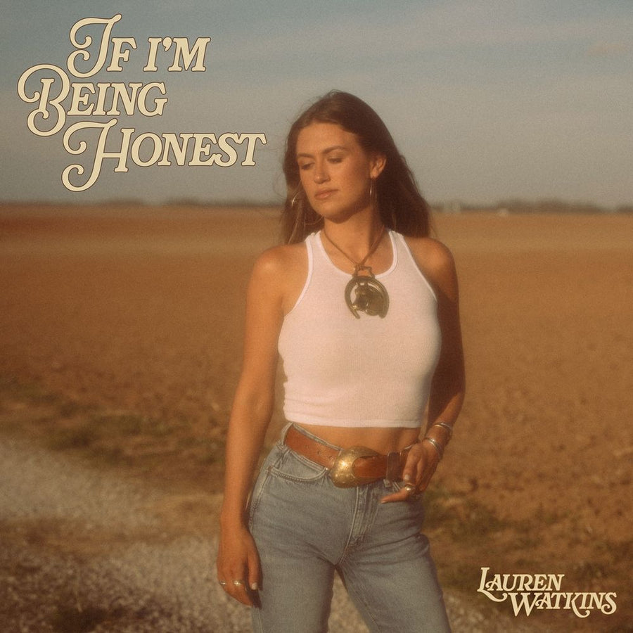 the album cover for Lauren Watkins - If I'm Being Honest