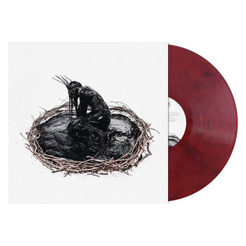 the album cover for Entheos - Empty on the Inside [Red & Black Marbled]