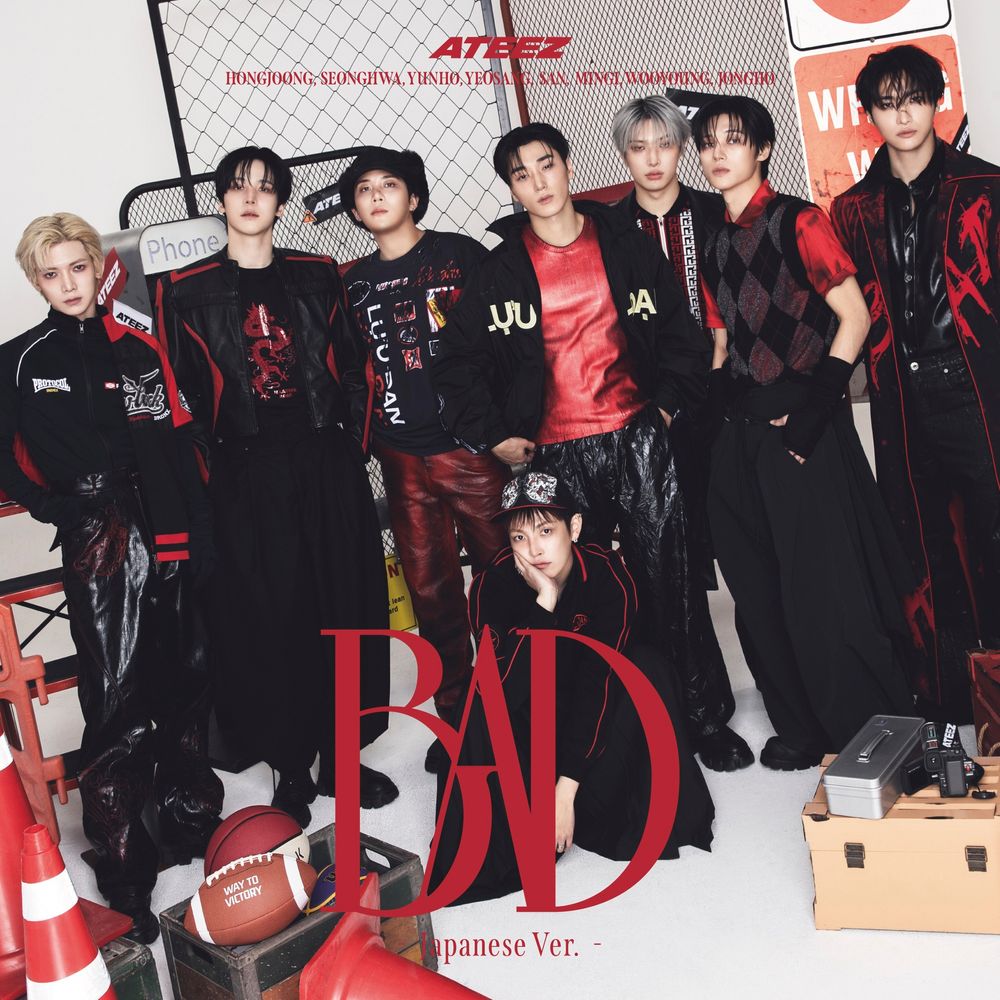 the album cover for Ateez - Bad (Japanese Ver.) [Standard Edition with Photobook]