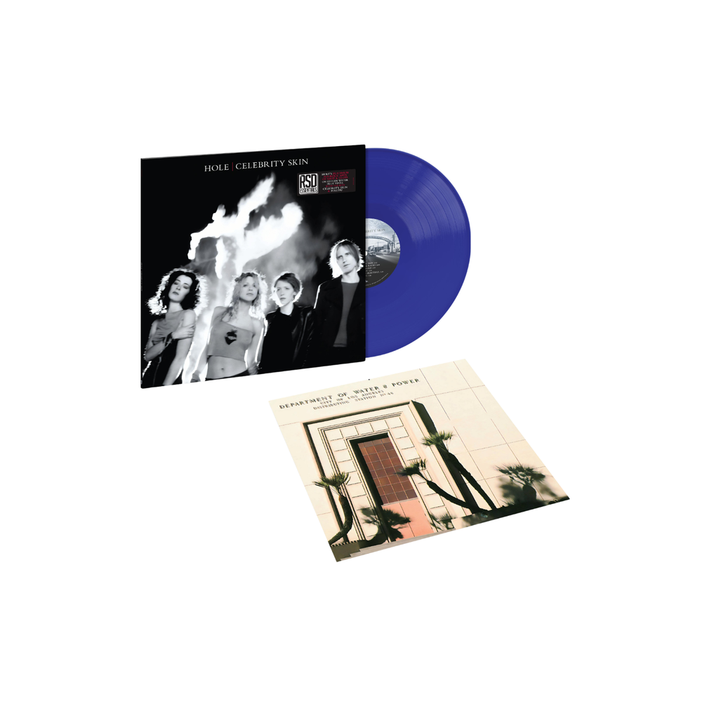 the album cover for Hole - Celebrity Skin [RSD Essential - Stolen Water Blue]