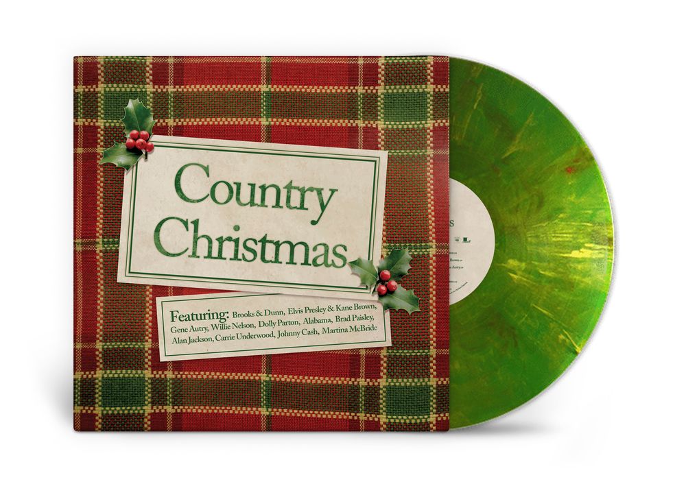 the album cover for Various Artists - Country Christmas [Green]