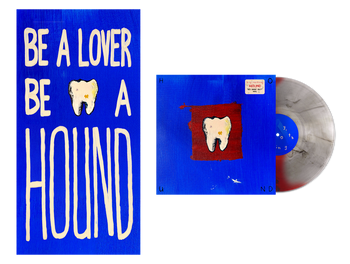 the album cover for Hey, Nothing - Hound [Red Smoke Split Color]