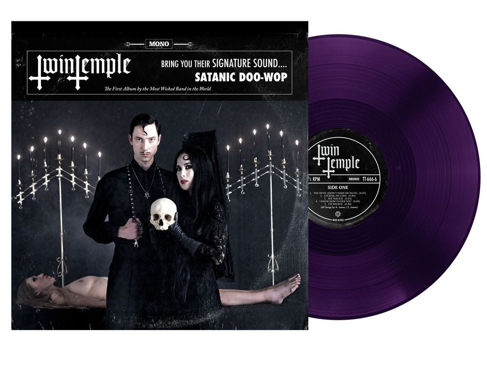 the album cover for Twin Temple - Twin Temple (Bring You Their Signature Sound.... Satanic Doo-Wop) [Ritual Wine]