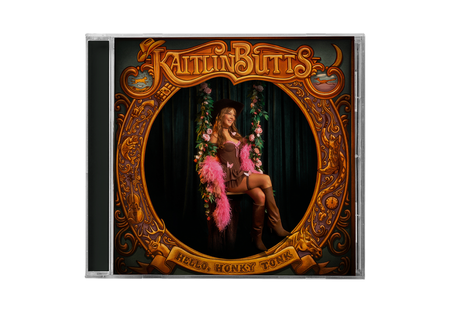 the album cover for Kaitlin Butts - Hello, Honky Tonk