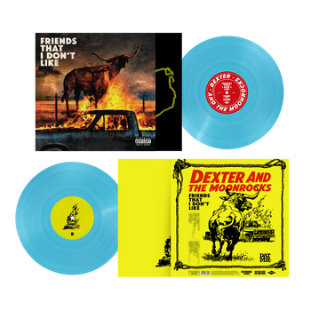 the album cover for Dexter & Moonrocks - Friends That I Don't Like [Indie Exclusive Blizzard Blue]