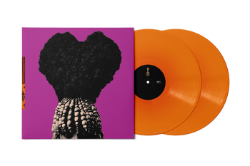 the album cover for Rapsody - God Gotta Afro & Gold Hoops [Orange with Alternate Cover]