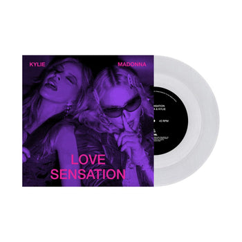 the album cover for Madonna - Love Sensation [Clear]