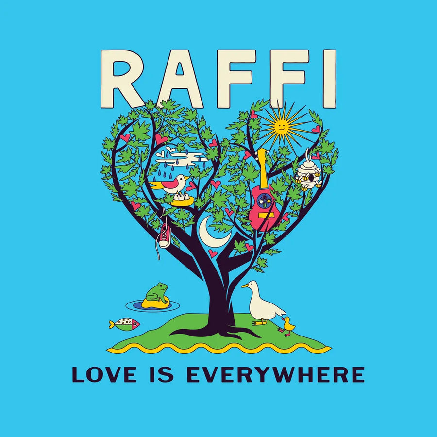 the album cover for Raffi - Love Is Everywhere