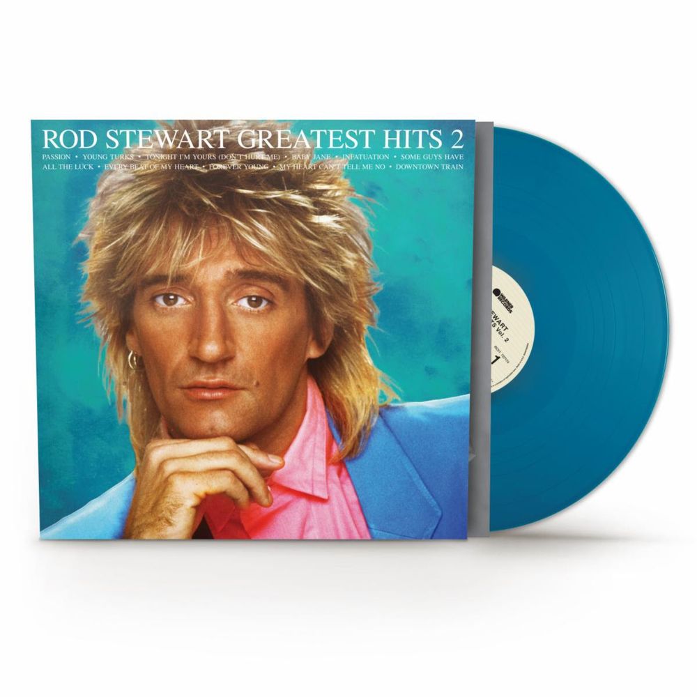 the album cover for Rod Stewart - Greatest Hits Vol.2 [Teal, Brick & Mortar Exclusive]