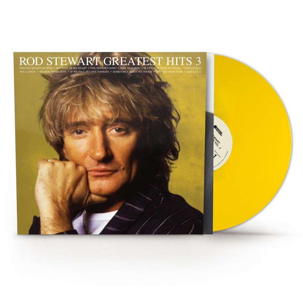 the album cover for Rod Stewart - Greatest Hits Vol.3 [Rocktober 2026, Brick & Mortar Exclusive]