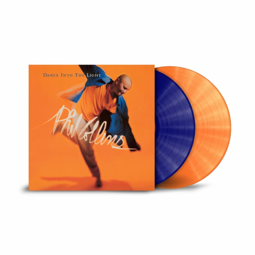 the album cover for Phil Collins - Dance Into The Light [Orange/Blue, Brick & Mortar Exclusive]