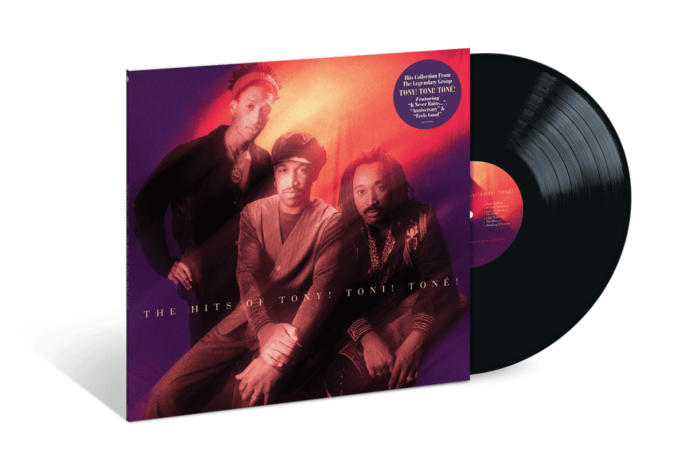 the album cover for Tony! Toni! Toné! - The Hits of Tony! Toni! Toné!