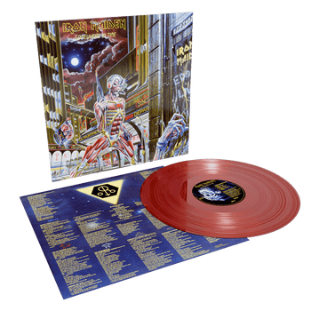 the album cover for Iron Maiden - Somewhere in Time - 40th Anniversary [Oxblood]