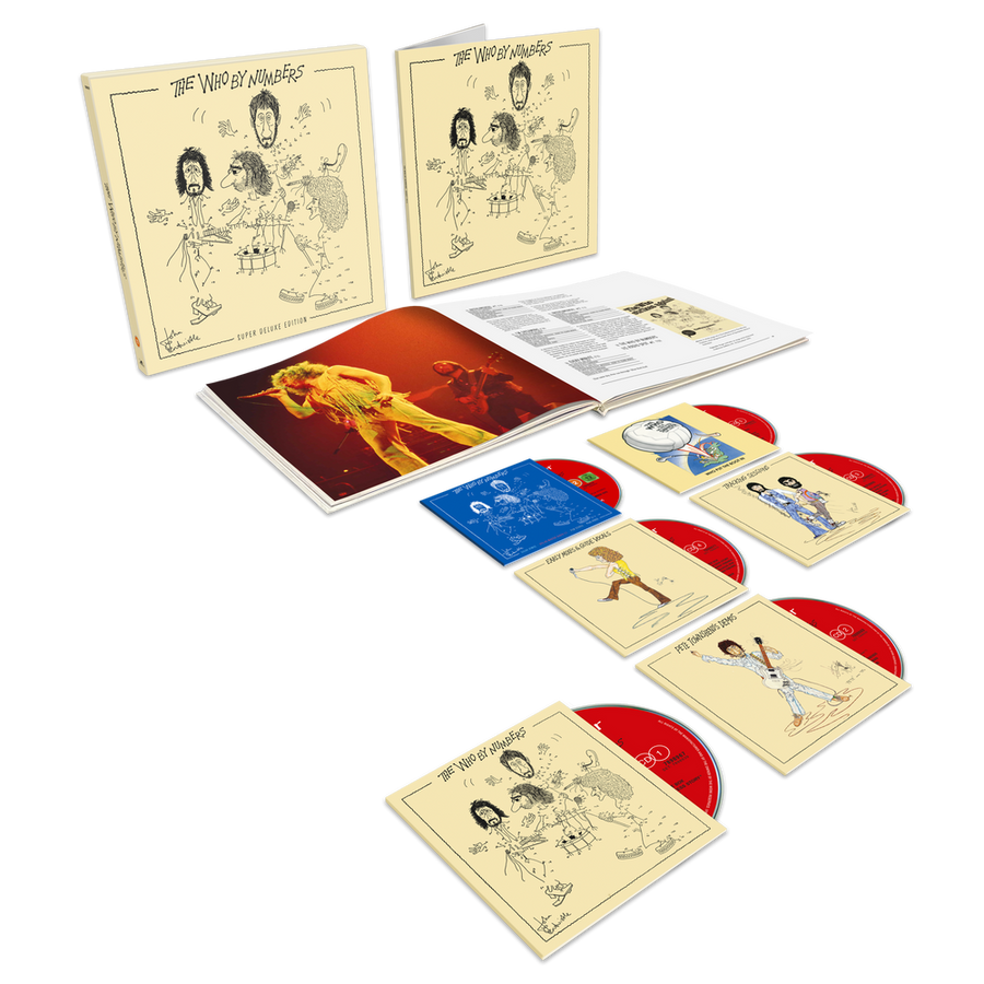 the album cover for The Who - The Who By Numbers - Deluxe Edition [Super Deluxe 5CD + Blu-ray]