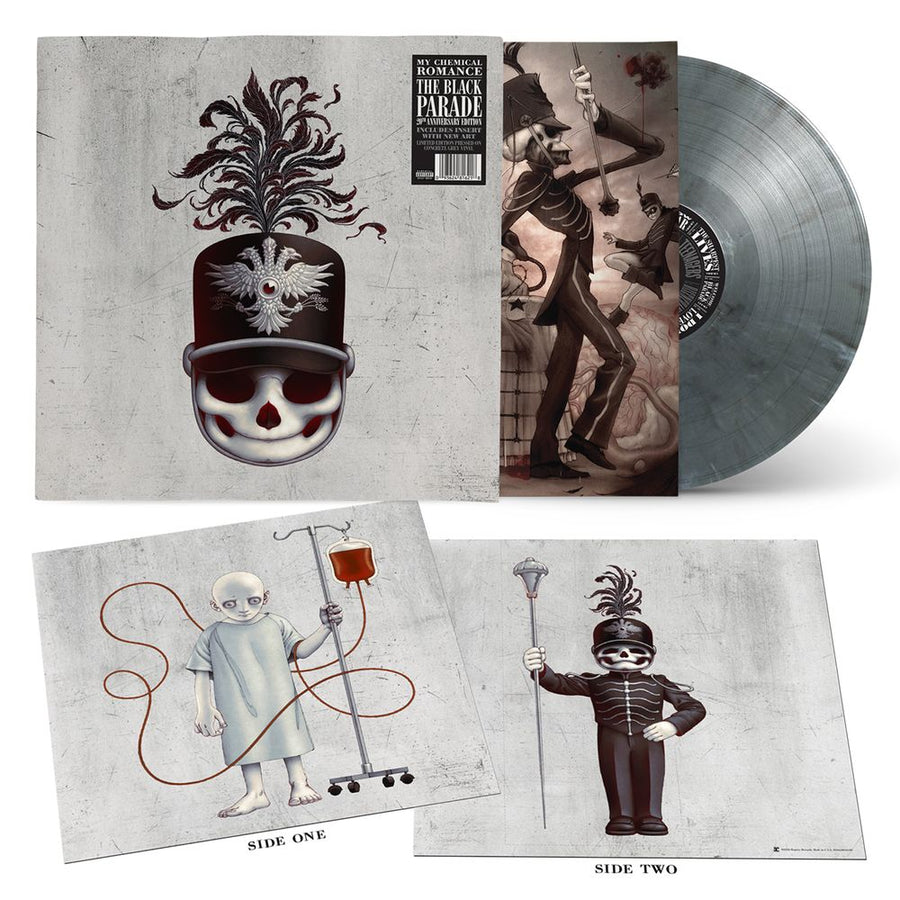 the album cover for My Chemical Romance - The Black Parade - 20th Anniversary [Concrete Grey]
