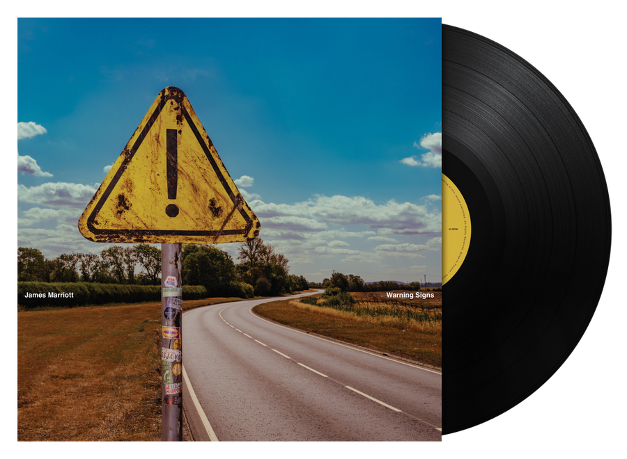 the album cover for James Marriott - Warning Signs [Black]