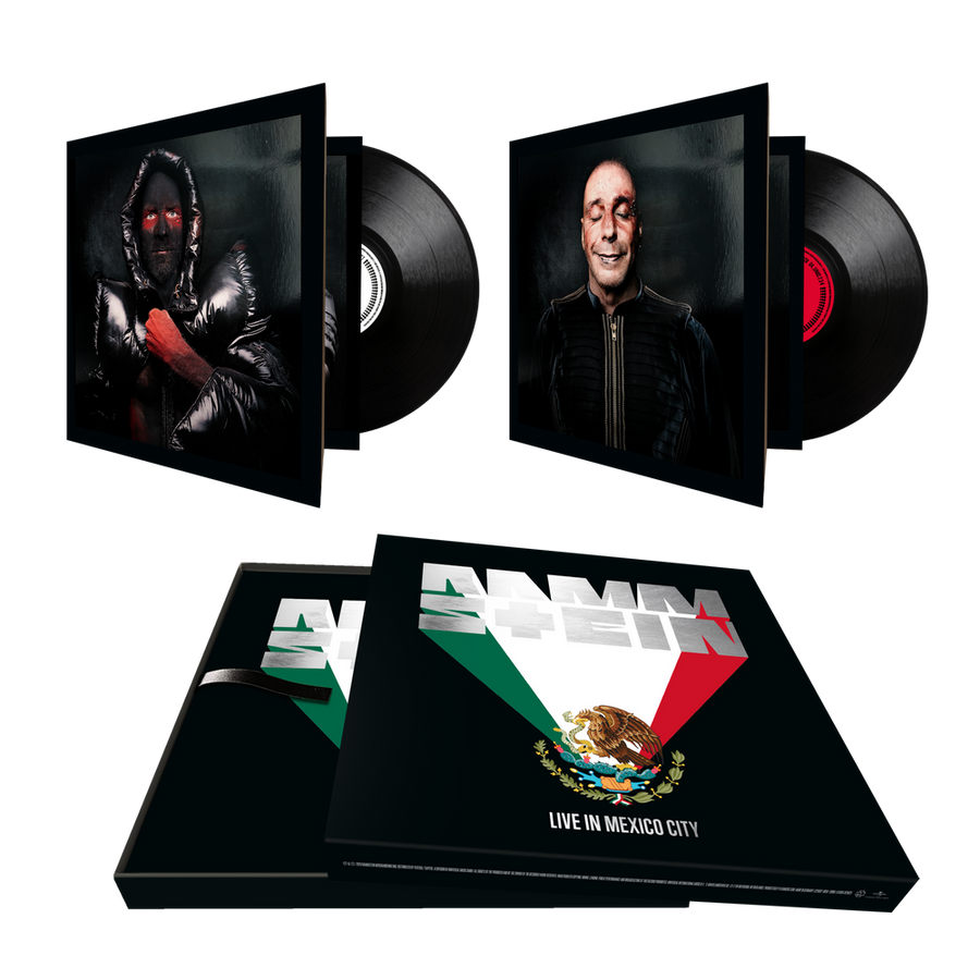 the album cover for Rammstein - LIVE IN MEXICO CITY [180g 4 LP 45RPM]