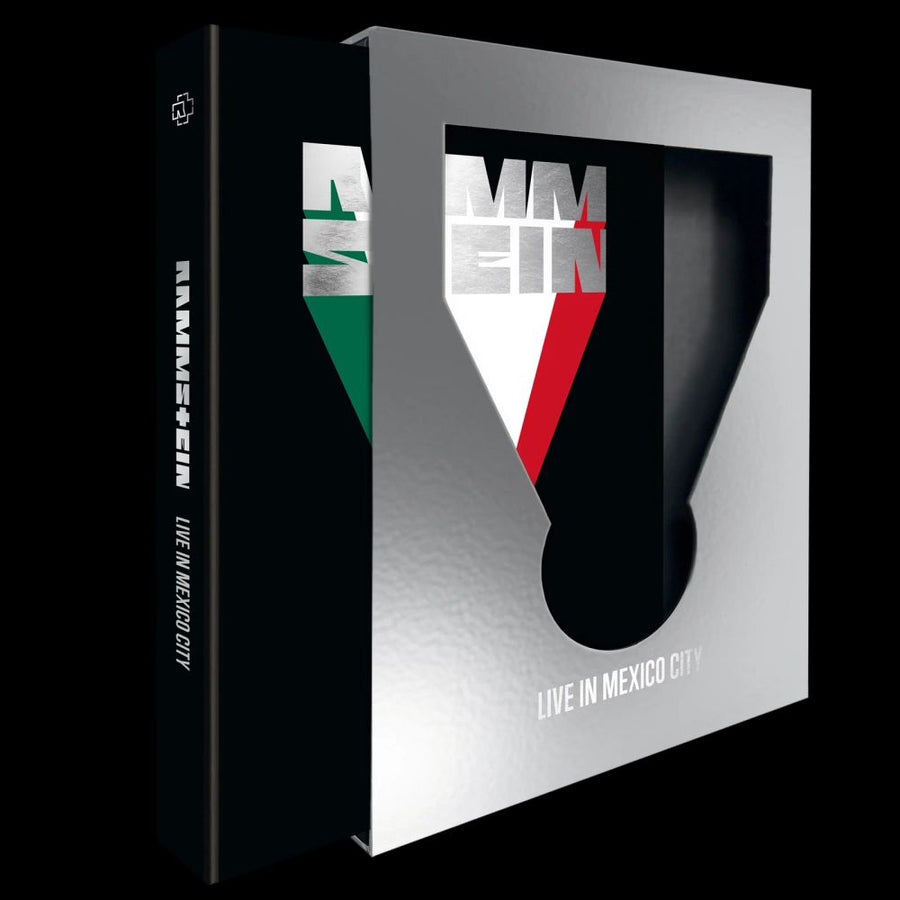 the album cover for Rammstein - LIVE IN MEXICO CITY [Deluxe 2 CD/Blu-ray]