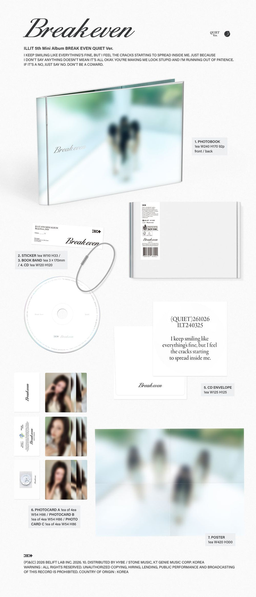the album cover for ILLIT - BREAK EVEN [QUIET Ver.]