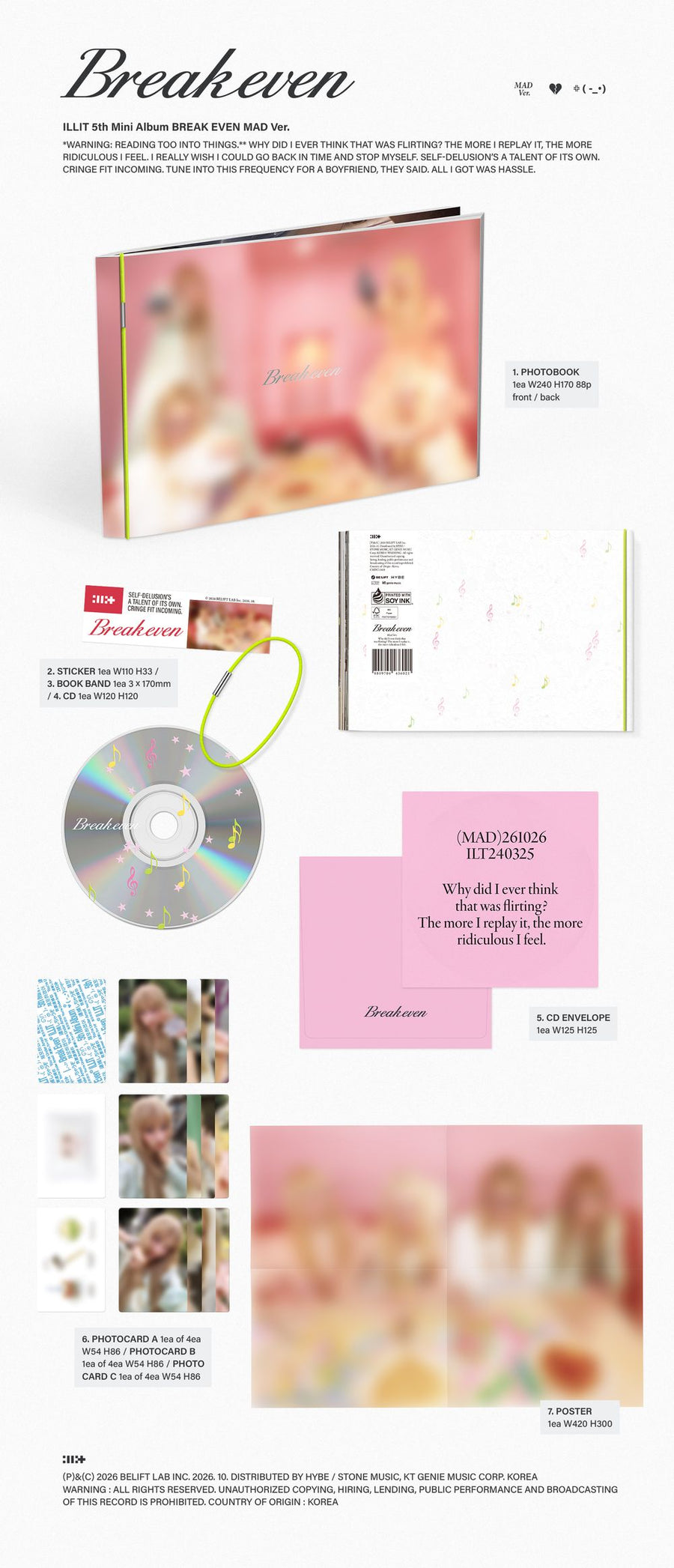 the album cover for ILLIT - BREAK EVEN [MAD Ver.]