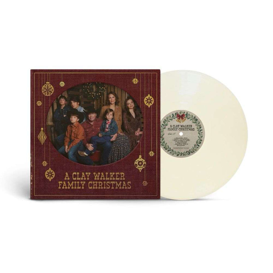 the album cover for Clay Walker - A Clay Walker Family Christmas [Cream]