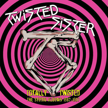 the album cover for Twisted Sister - Totally Twisted: The Studio Albums 1982-1987 [Multicolor 5LP Box Set]