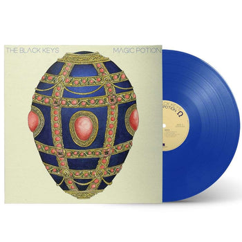 the album cover for The Black Keys - Magic Potion - 20th Anniversary [Magic Potion Blue]