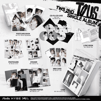 the album cover for TWS - TWS 2nd Single Album 'TO US' [Closer Ver.]