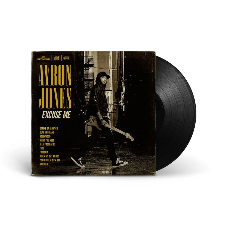 the album cover for Ayron Jones - Excuse Me [Black]