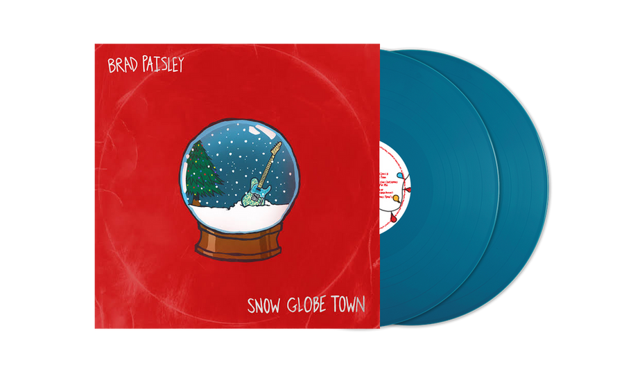 the album cover for Brad Paisley - Snow Globe Town [Aqua]