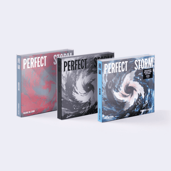 the album cover for TOMORROW X TOGETHER - Perfect Storm [Indie Exclusive Ride The Storm Ver.]