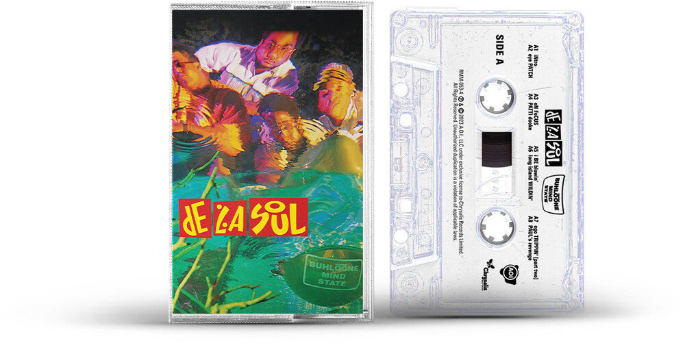the album cover for De La Soul - Buhloone Mindstate [Clear Cassette]