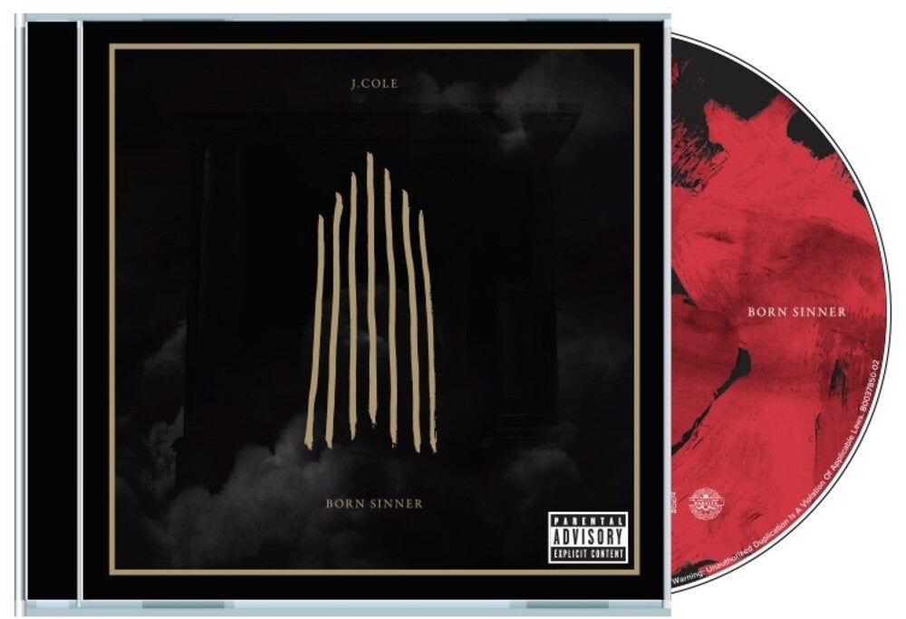 the album cover for J Cole . - Born Sinner