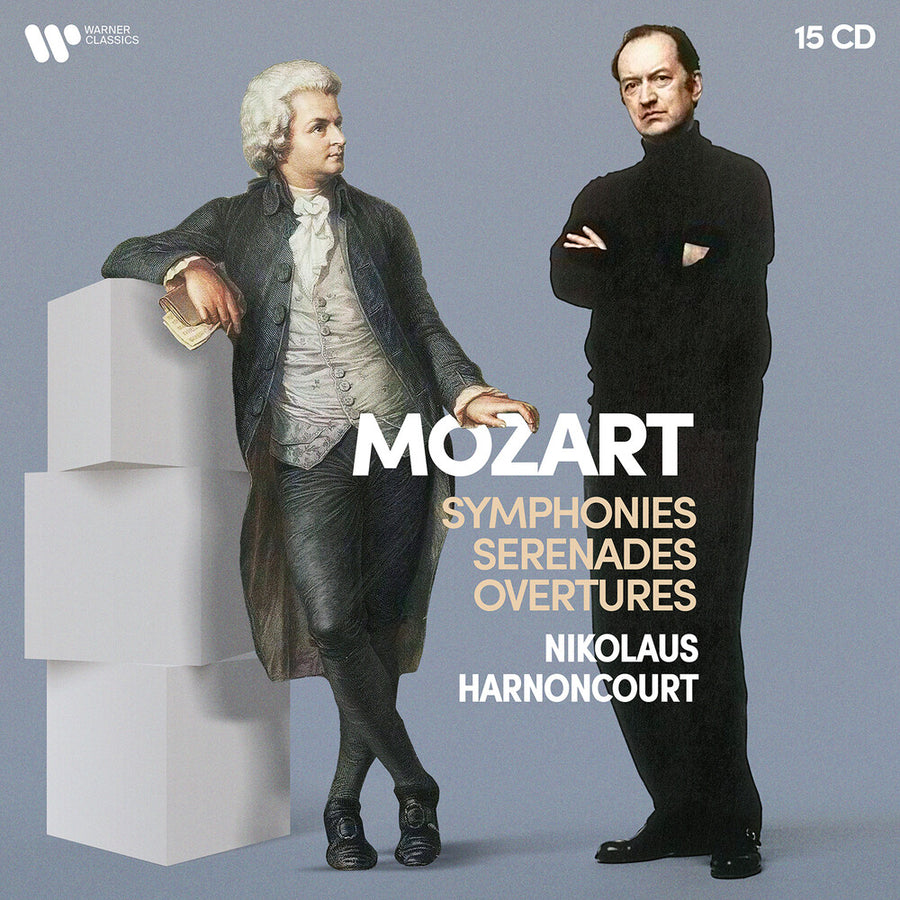 the album cover for Nikolaus Harnoncourt - Mozart: Symphonies Serenades Divertimenti