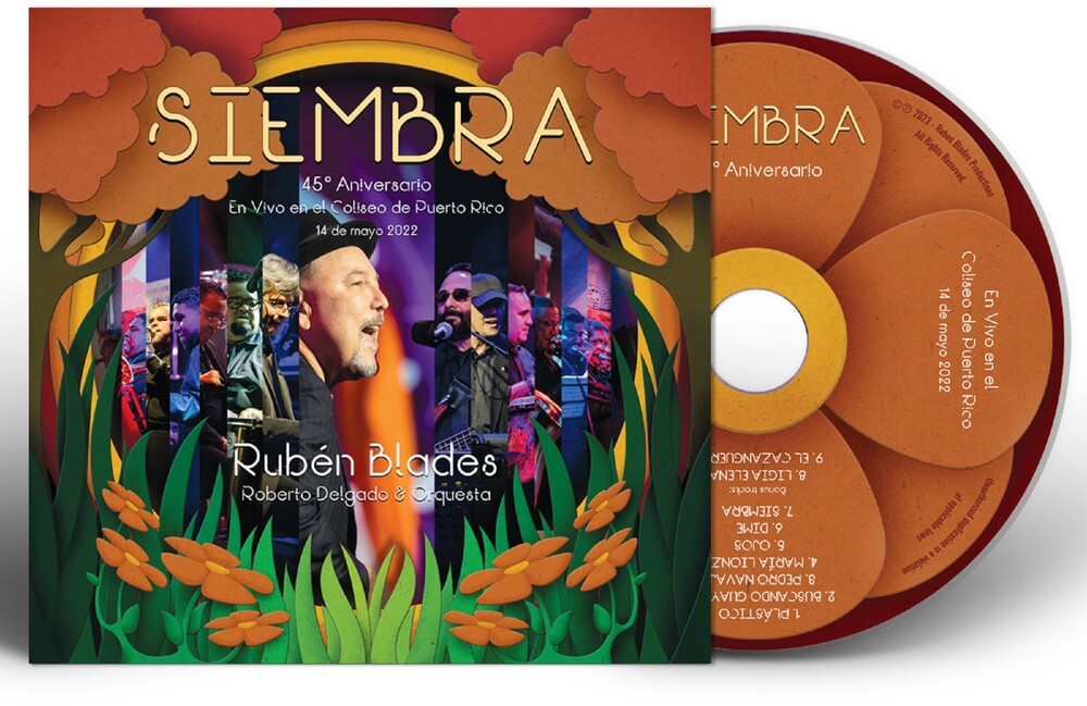 the album cover for Ruben Blades - Siembra: 45 Aniversario - En Vivo En El Coliseo