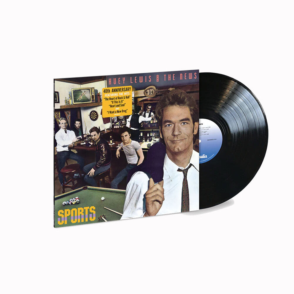 the album cover for Huey Lewis  & The News - Sports (Aniv)
