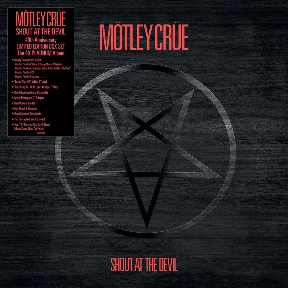 the album cover for Motley Crue - Shout At The Devil: 40th Anniversary [Limited Edition LP Box Set]