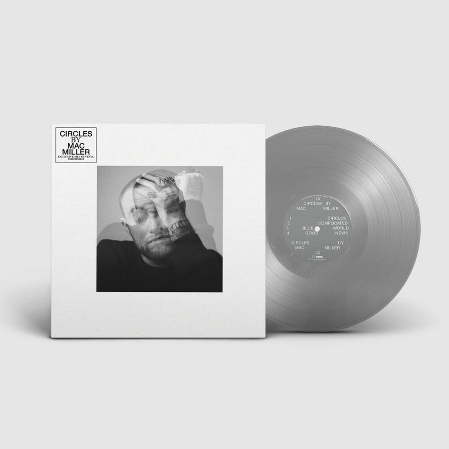 the album cover for Mac Miller - Circles [Indie Exclusive Limited Edition Silver Opaque LP]