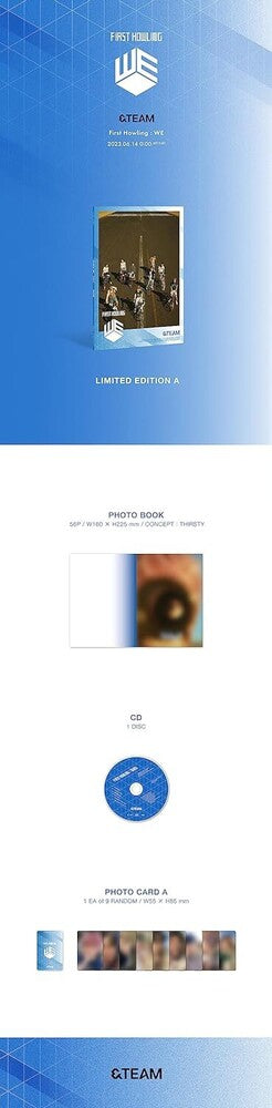 the album cover for &TEAM - First Howling: Me (Limited Edition A) (W/Book)