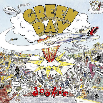 the album cover for Green Day - Dookie: 30th Anniversary [Baby Blue LP]