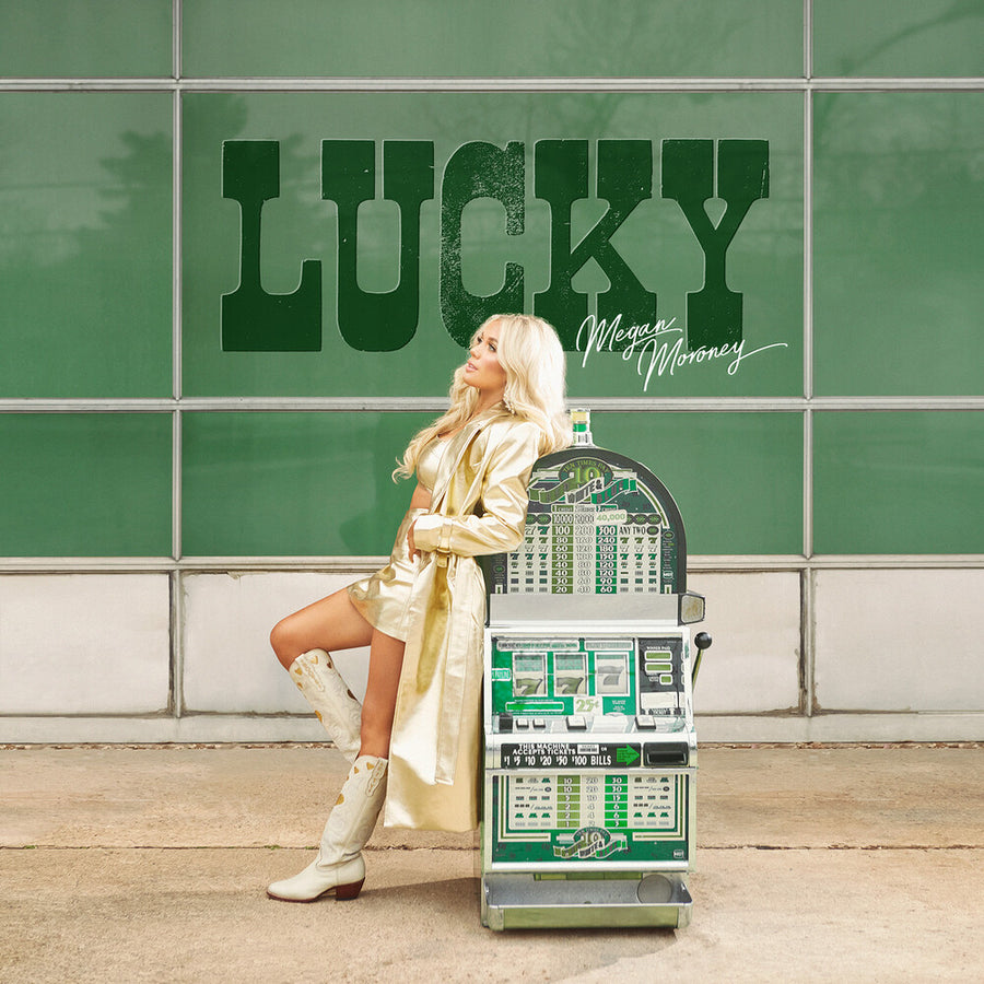 the album cover for Megan Moroney - Lucky [Translucent Green 2LP]
