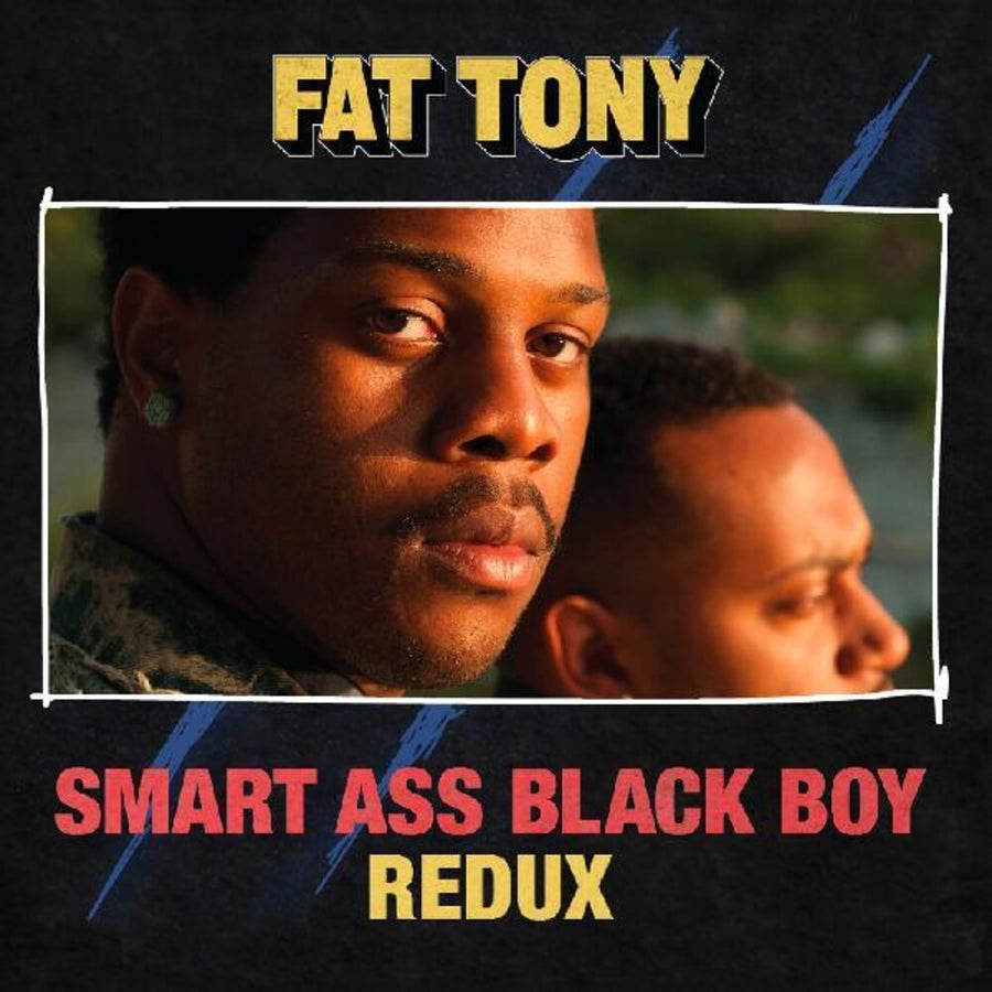 the album cover for Fat Tony - Smart Ass Black Boy: Redux [Opaque Red LP]