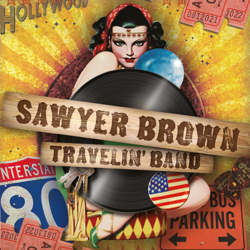 the album cover for Sawyer Brown - Travelin Band (Mod)