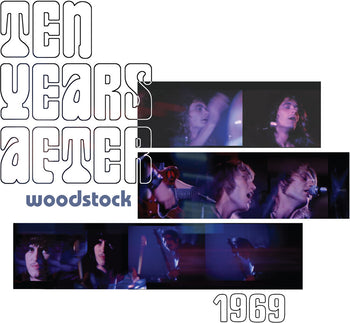 the album cover for Ten Years After - Woodstock 1969 [Indie Exclusive] Tie Dye Purple [Colored Vinyl] (Purp)