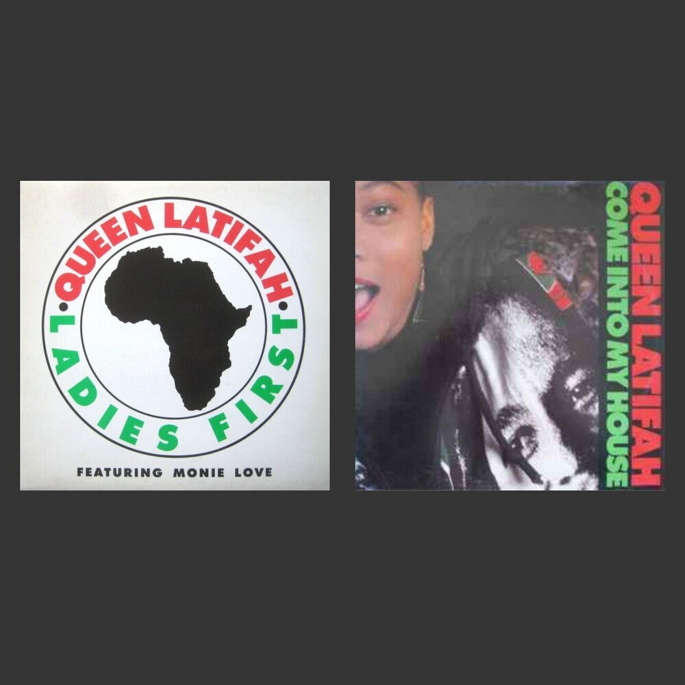 the album cover for Queen Latifah - Ladies First (Feat. Monie Love)/Come Into My House