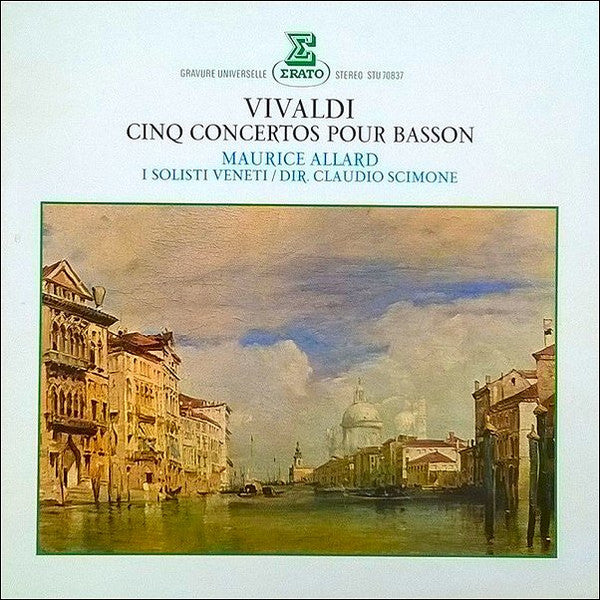 Cinq Concertos Pour Basson - Vivaldi, Antonio