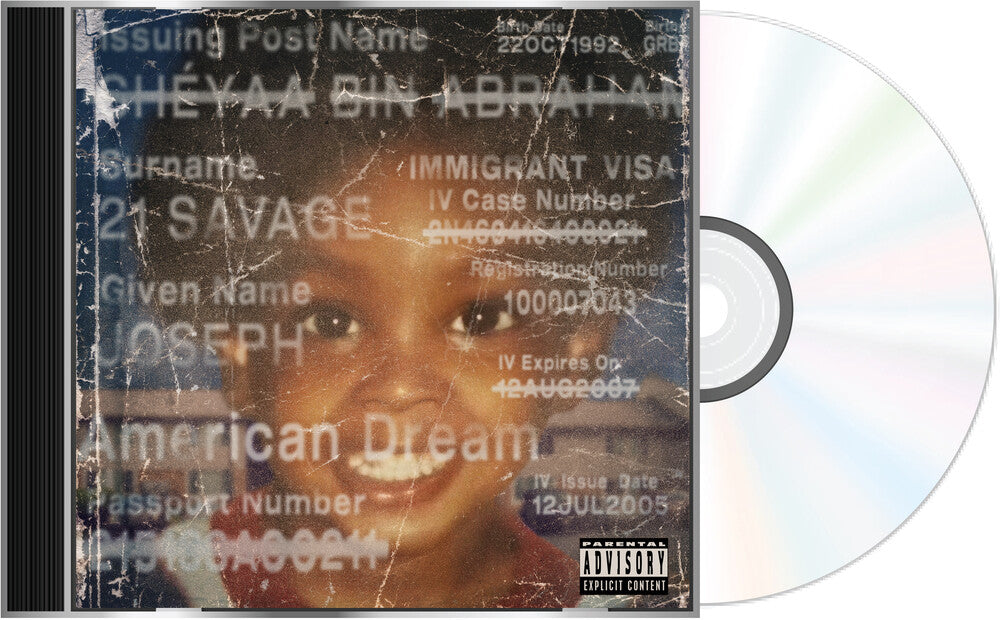 the album cover for 21 Savage - american dream [CD]